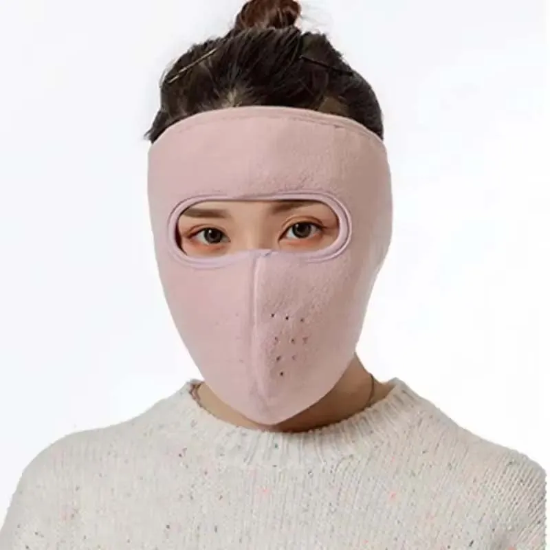 Thermal Windproof Half-Face Mask with Ear and Neck Coverage