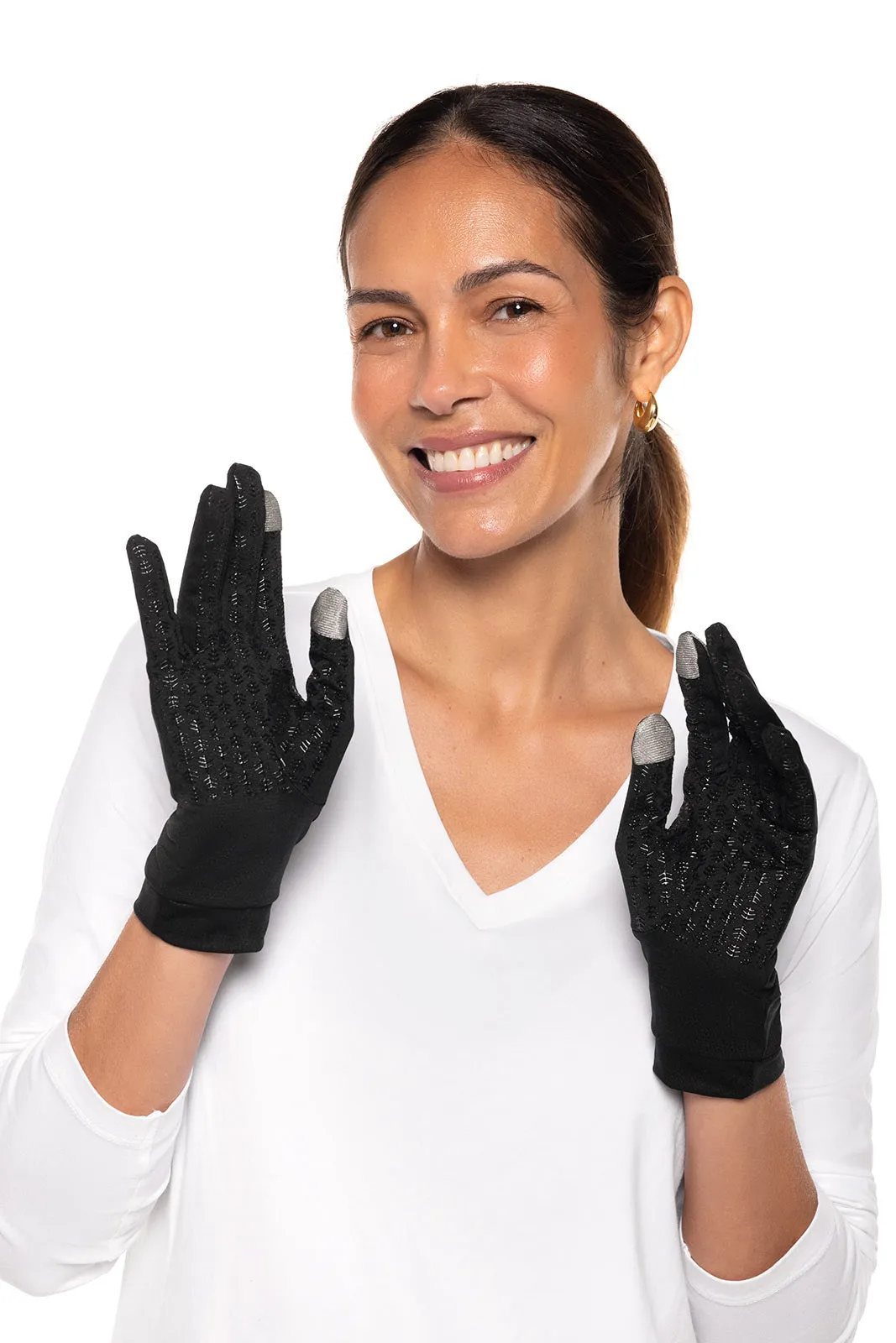 Unisex Gannett UV Gloves  |  Black