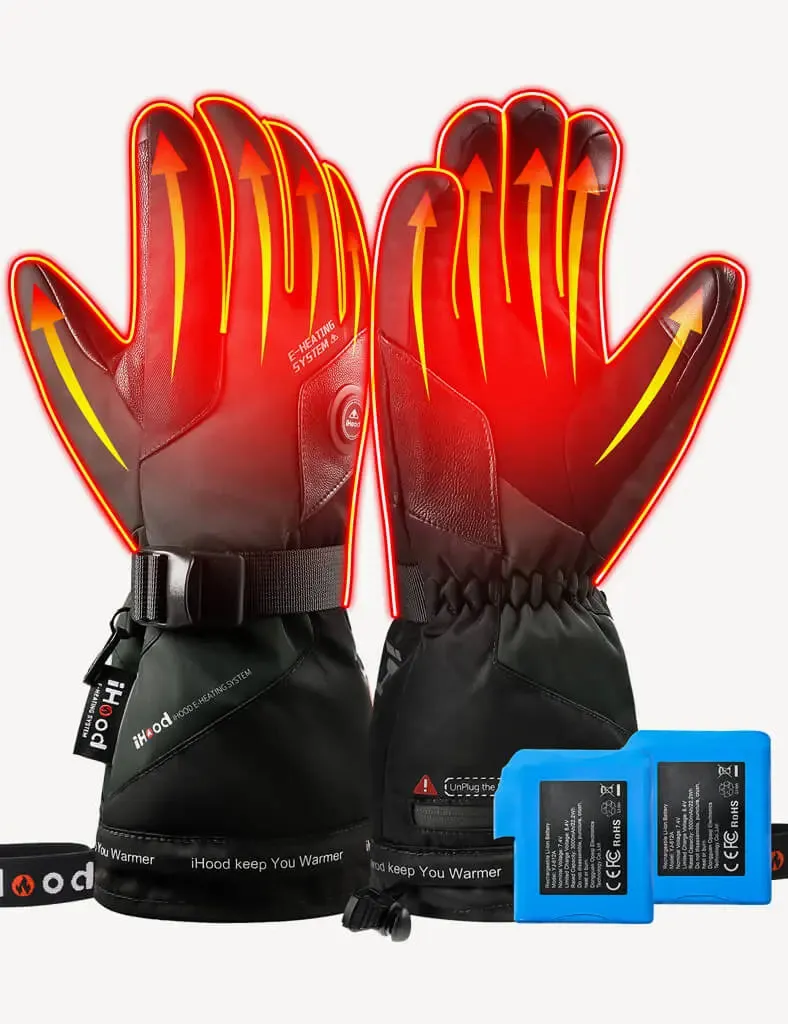 Unisex Heated Gloves with 7.4V 3000mAh Battery Pack