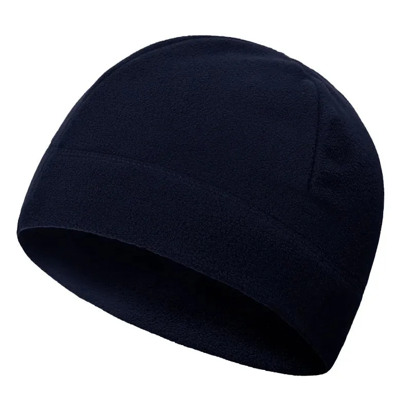 Warm Beanie Winter Cap Army Hat Soft Men Women Ski Cycling Skin-Friendly Anti-Static Hiking Thermal Fleece Running Windproof