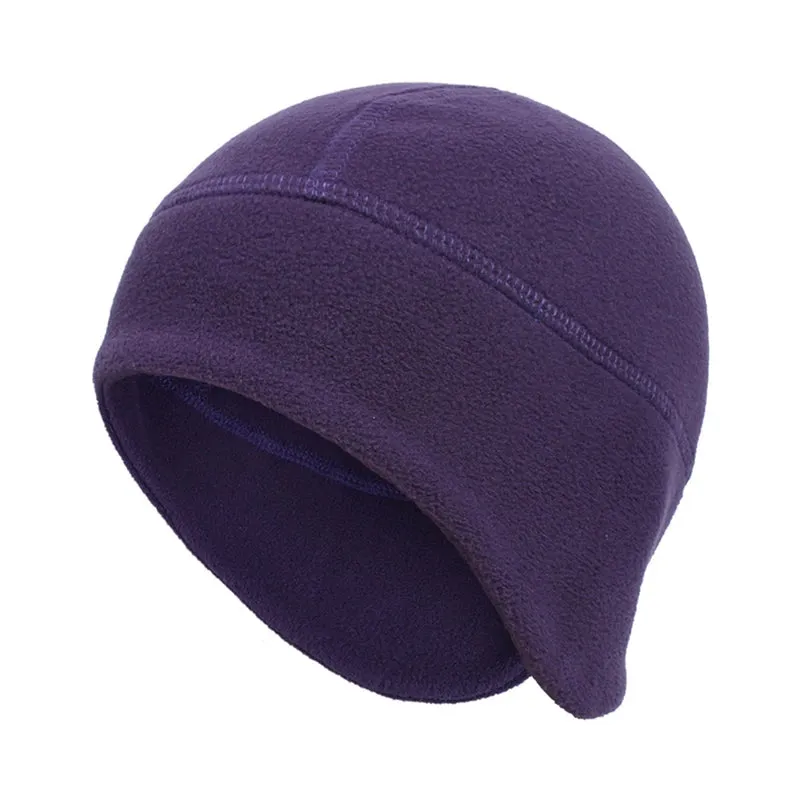 Winter Cycling Cap Windproof Keep Warm Ski Cap Running Skiing Riding Thermal Fleece Hat Bike Bicycle Cap Cycling Headwear