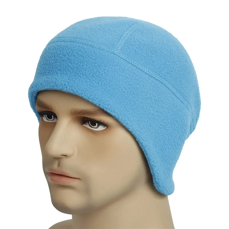 Winter Cycling Cap Windproof Keep Warm Ski Cap Running Skiing Riding Thermal Fleece Hat Bike Bicycle Cap Cycling Headwear