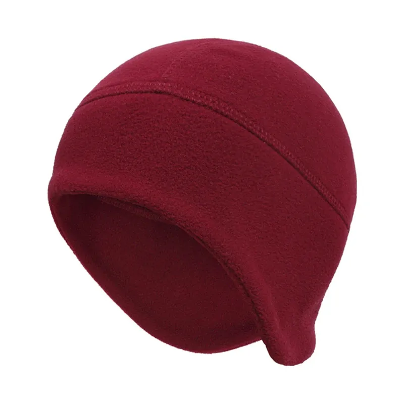 Winter Cycling Cap Windproof Keep Warm Ski Cap Running Skiing Riding Thermal Fleece Hat Bike Bicycle Cap Cycling Headwear