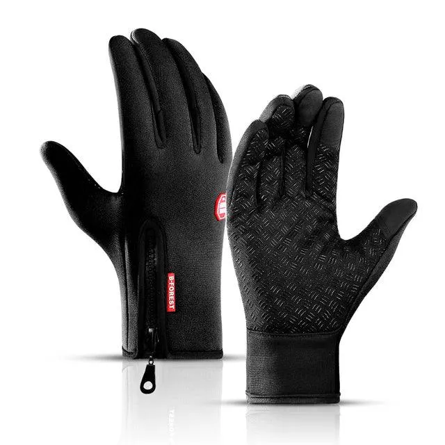 Winter Cycling Gloves Thermal Gloves With Wrist Support Touch Screen