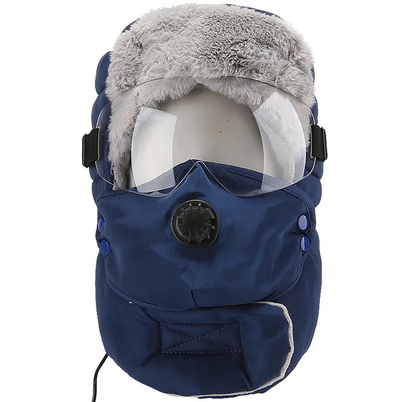 Winter Electric Heated Ski Hat - Windproof Thermal Ushanka with Fleece Lining for Extreme Cold