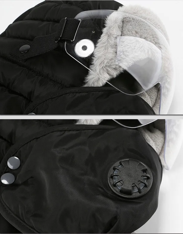 Winter Electric Heated Ski Hat - Windproof Thermal Ushanka with Fleece Lining for Extreme Cold