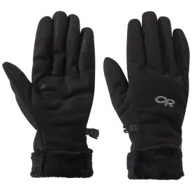 Women's Fuzzy Sensor Gloves